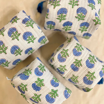 Handcrafted Jaipuri-Print Quilted Pouch