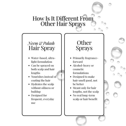 Brahmi Hair Oil and Neem & Palash Hair Spray