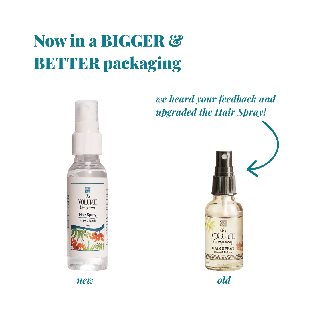 Combo of 2 Products: Curry Leaf Hair Oil + Neem & Palash Hair Spray